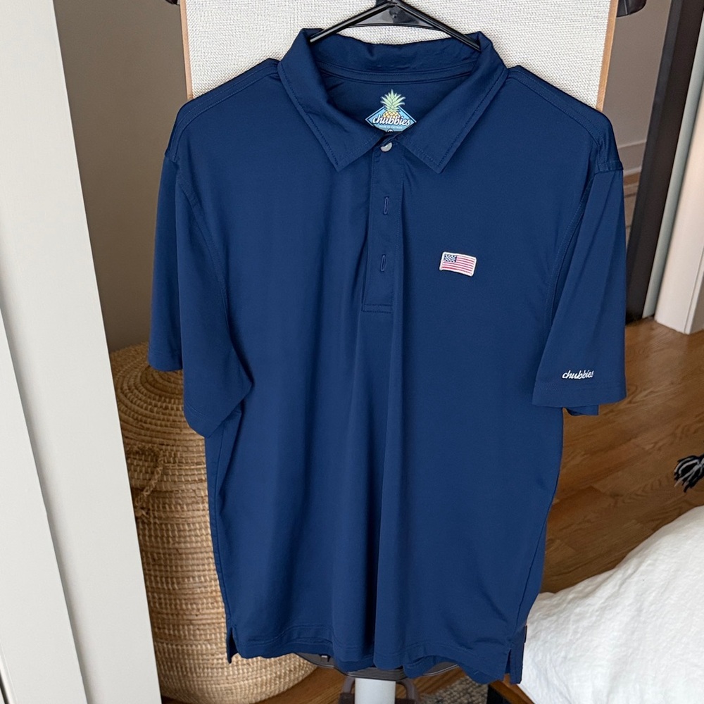 Chubbies Navy Blue Polo Shirt